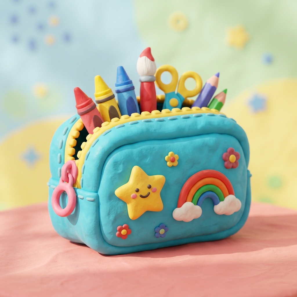 Handmade Krafty craft pouch for kids
